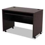 Alera Valencia Mobile Workstation Desk, 41.38w X 23.63d X 30h, Mahogany