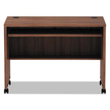 Alera Valencia Series Mobile Workstation Desk, 41.38w X 23.63d X 30h, Modern Walnut