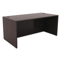 Alera Valencia Series Straight Desk Shell, 59.13w X 29.5d X 29.63h, Espresso