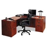 Alera Valencia Series Straight Desk Shell, 59.13w X 29.5d X 29.63h, Medium Cherry