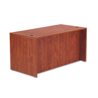 Alera Valencia Series Straight Desk Shell, 59.13w X 29.5d X 29.63h, Medium Cherry