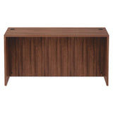 Alera Valencia Series Straight Front Desk Shell, 59.13w X 29.5d X 29.63h, Modern Walnut