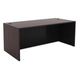 Alera Valencia Series Straight Front Desk Shell, 65w X 29.5d X 29.63h, Espresso