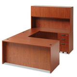 Alera Valencia Series Straight Front Desk Shell, 65w X 29.5d X 29.63h, Cherry