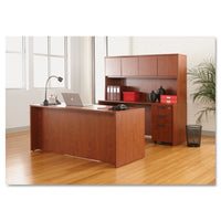 Alera Valencia Series Straight Front Desk Shell, 65w X 29.5d X 29.63h, Cherry