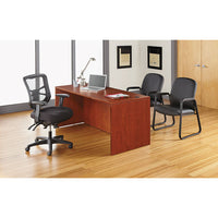 Alera Valencia Series Straight Front Desk Shell, 65w X 29.5d X 29.63h, Cherry