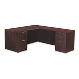 Alera Valencia Series Straight Front Desk Shell, 65w X 29.5d X 29.63h, Mahogany