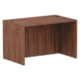 Alera Valencia Series Straight Front Desk Shell, 65w X 29.5d X 29.63h, Modern Walnut