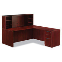 Alera Valencia Series Straight Front Desk Shell, 71w X 35.5d X 29.63h, Mahogany