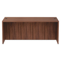 Alera Valencia Series Straight Front Desk Shell, 71w X 35.5d X 29.63h, Modern Walnut