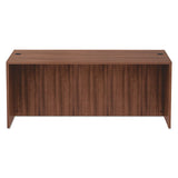 Alera Valencia Series Straight Front Desk Shell, 71w X 35.5d X 29.63h, Modern Walnut