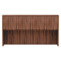 Alera Valencia Series Hutch, 3-comp, 64.75w X 15d X 35.38h, Modern Walnut