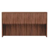 Alera Valencia Series Hutch, 3-comp, 64.75w X 15d X 35.38h, Modern Walnut