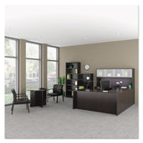 Alera Valencia Series Hutch With Doors, 70.63w X 15d X 35.38h, Espresso