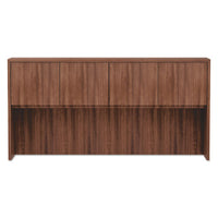 Alera Valencia Series Hutch, 3-comp, 70.63w X 15d X 35.38h, Modern Walnut