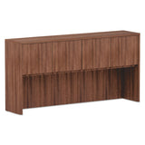 Alera Valencia Series Hutch, 3-comp, 70.63w X 15d X 35.38h, Modern Walnut