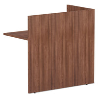 Alera Valencia Series Reversible Reception Return, 44 1-8w X 23 5-6d X 41 1-2h, Modern Walnut