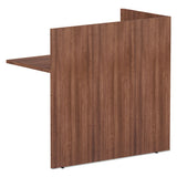 Alera Valencia Series Reversible Reception Return, 44 1-8w X 23 5-6d X 41 1-2h, Modern Walnut