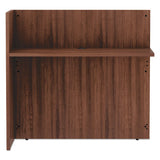 Alera Valencia Series Reversible Reception Return, 44 1-8w X 23 5-6d X 41 1-2h, Modern Walnut