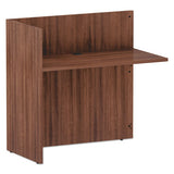 Alera Valencia Series Reversible Reception Return, 44 1-8w X 23 5-6d X 41 1-2h, Modern Walnut