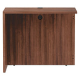 Alera Valencia Series Reversible Return-bridge Shell, 35w X 23 5-8d X 29 1-2h, Modern Walnut