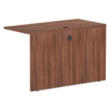 Alera Valencia Series Reversible Return-bridge Shell, 47 1-4w X 23 5-8d X 29 1-2h, Modern Walnut