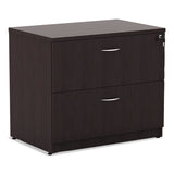 Alera Valencia Series Two Drawer Lateral File, 34w X 22.75d X 29.5h, Espresso