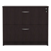 Alera Valencia Series Two Drawer Lateral File, 34w X 22.75d X 29.5h, Espresso