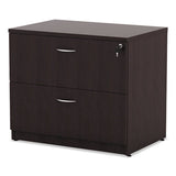 Alera Valencia Series Two Drawer Lateral File, 34w X 22.75d X 29.5h, Espresso