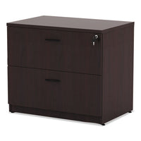 Alera Valencia Series Two Drawer Lateral File, 34w X 22.75d X 29.5h, Mahogany