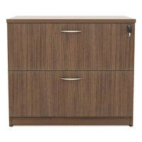 Alera Valencia Series Two-drawer Lateral File, 34w X 22.75d X 29.5h, Walnut