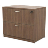 Alera Valencia Series Two-drawer Lateral File, 34w X 22.75d X 29.5h, Walnut