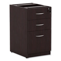 Alera Valencia Box-box-file Full Pedestal, 15.63w X 20.5d X 28.5h, Espresso