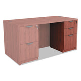 Alera Valencia Box-box-file Full Pedestal, 15.63w X 20.5d X 28.5h, Medium Cherry