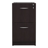 Alera Valencia File-file Drawer Full Ped, 15.63w X 20.5d X 28.5h, Espresso