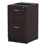 Alera Valencia File-file Drawer Full Ped, 15.63w X 20.5d X 28.5h, Espresso