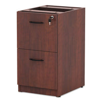 Alera Valencia File-file Drawer Full Pedestal, 15.63w X 20.5d X 28.5h, Medium Cherry