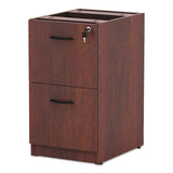 Alera Valencia File-file Drawer Full Pedestal, 15.63w X 20.5d X 28.5h, Medium Cherry