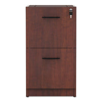 Alera Valencia File-file Drawer Full Pedestal, 15.63w X 20.5d X 28.5h, Medium Cherry