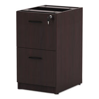 Alera Valencia File-file Drawer Full Pedestal, 15.63w X 20.5d X 28.5h, Mahogany