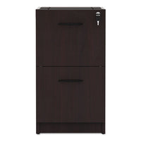 Alera Valencia File-file Drawer Full Pedestal, 15.63w X 20.5d X 28.5h, Mahogany