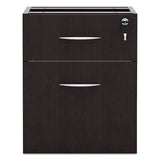 Alera Valencia Series 3-4 Box-file Pedestal,15.63w X 20.5d X 19.25h, Espresso