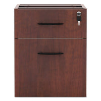 Alera Valencia Series 3-4 Box-file Pedestal, 15.63w X 20.5d X 19.25h, Medium Cherry