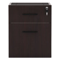 Alera Valencia Series 3-4 Box-file Pedestal,15.63w X 20.5d X 19.25h,mahogany