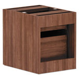 Alera Valencia Series Hanging Box-file Pedestal, 15.63w X 20.5d X 19.25h, Modern Walnut