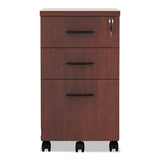 Alera Valencia Mobile Box-box-file Pedestal File, 15.88w X 20.5d X 28.38h, Medium Cherry