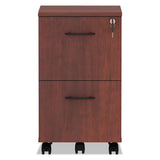 Alera Valencia Series Mobile File-file Pedestal, 15.38w X 20d X 26.63h, Medium Cherry