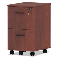 Alera Valencia Series Mobile File-file Pedestal, 15.38w X 20d X 26.63h, Medium Cherry