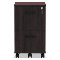 Alera Valencia Series Mobile File-file Pedestal, 15.38w X 20d X 26.63h, Mahogany