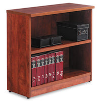 Alera Valencia Series Bookcase, Two-shelf, 31 3-4w X 14d X 29 1-2h, Med Cherry
